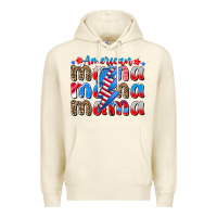 Sandshell american mama Premium Hoodie - CowhideDigitalArt