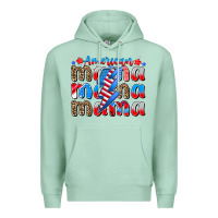 Seafoam american mama Premium Hoodie - CowhideDigitalArt