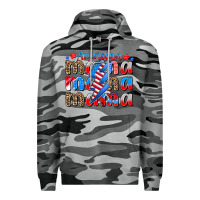 Slate Camo american mama Premium Hoodie - CowhideDigitalArt