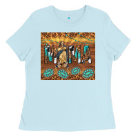 Baby Blue our lady of guadalupe Ladies Tee - TumblerDesignByShophia