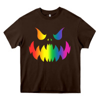 Chocolate Brown halloween gay lesbians pride pumpkin lgbt pride Heavy Core Tee - maiPhamDesign