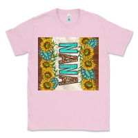Bubblegum Pink nana sunflowers and turquoise gemstones Classic Tee - TumblerDesignByShophia