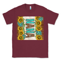 Burgundy nana sunflowers and turquoise gemstones Classic Tee - TumblerDesignByShophia