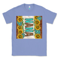 Colony Blue nana sunflowers and turquoise gemstones Classic Tee - TumblerDesignByShophia