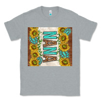 Heather Grey nana sunflowers and turquoise gemstones Classic Tee - TumblerDesignByShophia