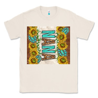 Natural nana sunflowers and turquoise gemstones Classic Tee - TumblerDesignByShophia