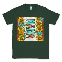 Sports Green nana sunflowers and turquoise gemstones Classic Tee - TumblerDesignByShophia