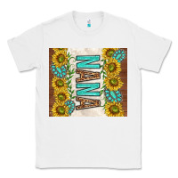 White nana sunflowers and turquoise gemstones Classic Tee - TumblerDesignByShophia