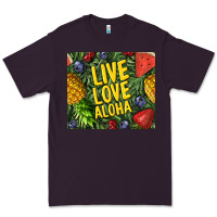 Plum live love aloha Premium Tee - TumblerDesignByShophia
