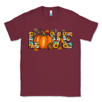 Burgundy fall love Classic Tee - Artiststas