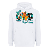 White with god all things are possible. cross Heavyweight Hoodie - AdoDesignShop
