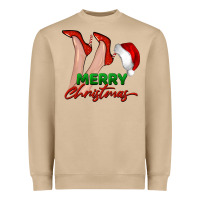 Mushroom merry Christmas heels Heavyweight Sweatshirt - BarkalooDesign