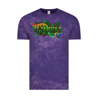 Cloud Purple Happy St. Patrick's Day Vintage Tee - HowdyJamesFarm