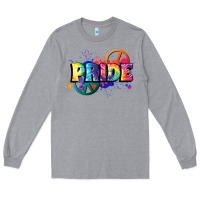 Heather Grey Hippie pride Long Sleeve Tee - FaDigitalArtStudio