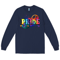 Navy Hippie pride Long Sleeve Tee - FaDigitalArtStudio