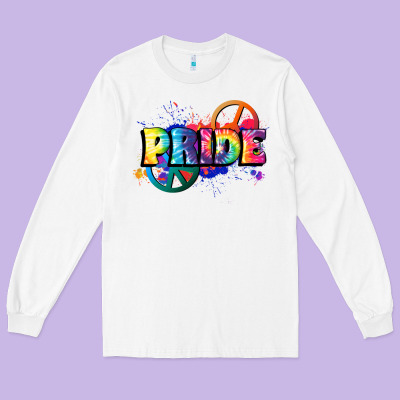 Hippie Pride Long Sleeve Tee Designed By Fadigitalartstudio