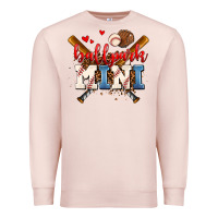 Pale Pink ballpark mini Premium Sweatshirt - AdoDesignShop