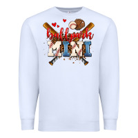 White ballpark mini Premium Sweatshirt - AdoDesignShop