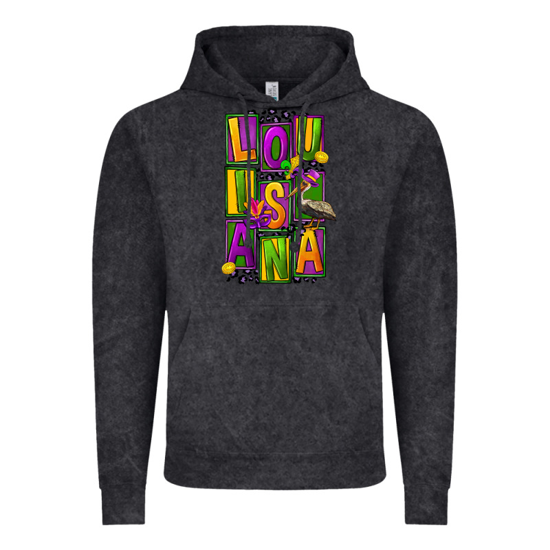 Mardi Gras Louisiana Vintage Hoodie by FaDigitalArtStudio | Teevron