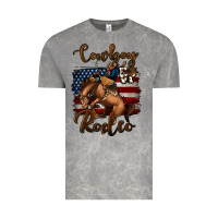 Cloud Rock cowboy up rodeo bucking bronco Vintage Tee - Jasminsmagicworld