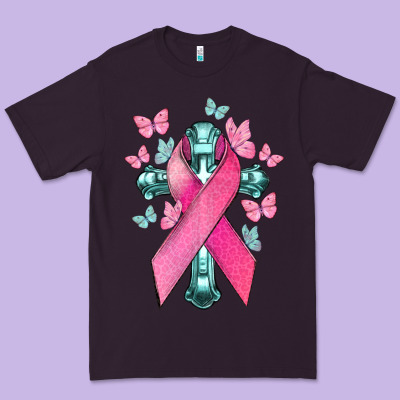 Cancer Cross Cancer Awareness Premium Tee Designed By Howdyjamesfarm