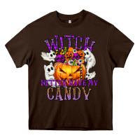 Chocolate Brown Witch Better Have My Candy Heavy Core Tee - texasbilliewilder