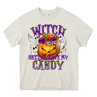 Cream Witch Better Have My Candy Heavy Core Tee - texasbilliewilder