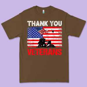 Thank You Veterans Service Patriot Veteran Day American Flag T Shirt Premium Tee Designed By Maiphamdesign