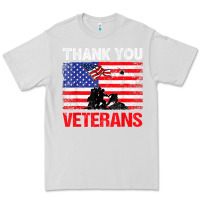 Dove Grey thank you veterans service patriot veteran day american flag t shirt Premium Tee - maiPhamDesign