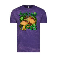 Cloud Purple Irish i had tacos Vintage Tee - CowGirlArtShop