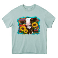 Arona western cow sunflowers serape leopard Heavy Core Tee - RanaPortraitStore