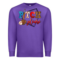 Purple pitch please Premium Sweatshirt - AdoDesignShop