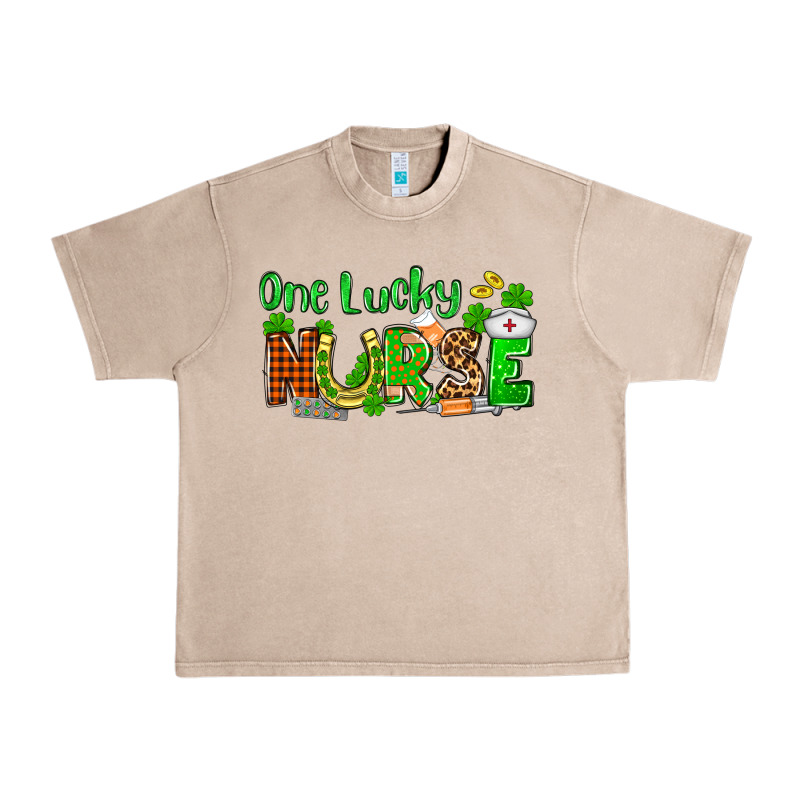 St. Patrick's One Lucky Nurse Urban Heavy Tee by OliviaCreatesArt | Teevron