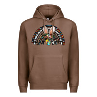 Chestnut easter rainbow Premium Hoodie - CowhideDigitalArt
