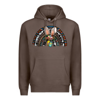 Coffee easter rainbow Premium Hoodie - CowhideDigitalArt