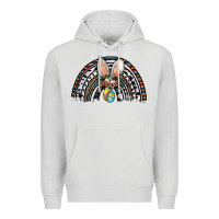 Dove Grey easter rainbow Premium Hoodie - CowhideDigitalArt