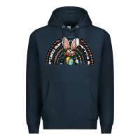 Navy easter rainbow Premium Hoodie - CowhideDigitalArt