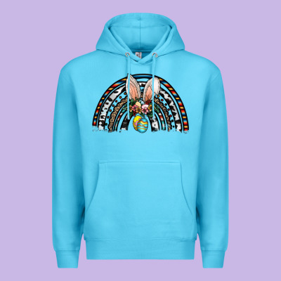 Easter Rainbow Premium Hoodie Designed By Cowhidedigitalart