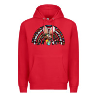 Red easter rainbow Premium Hoodie - CowhideDigitalArt