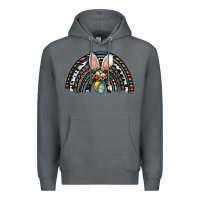 Rock easter rainbow Premium Hoodie - CowhideDigitalArt