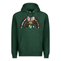 Sports Green easter rainbow Premium Hoodie - CowhideDigitalArt