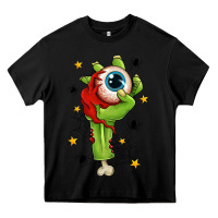 Black Zombie Hand with Eyeball Heavy Core Tee - texasbilliewilder