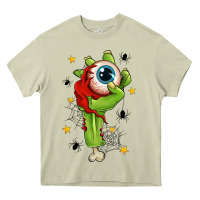 Mossy Zombie Hand with Eyeball Heavy Core Tee - texasbilliewilder