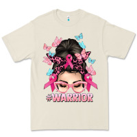 Bone Warrior Cancer messy bun Cancer Awareness Premium Tee - HowdyJamesFarm
