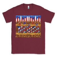Burgundy 'merica Classic Tee - TumblerDesignByShophia