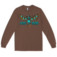 Chestnut turquoise freebird Long Sleeve Tee - RanaPortraitStore