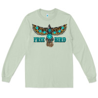 Matcha turquoise freebird Long Sleeve Tee - RanaPortraitStore