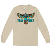 Mushroom turquoise freebird Long Sleeve Tee - RanaPortraitStore