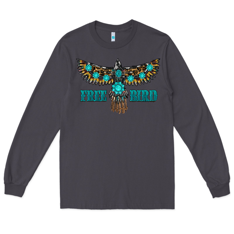 Turquoise Freebird Long Sleeve Tee by RanaPortraitStore | Teevron