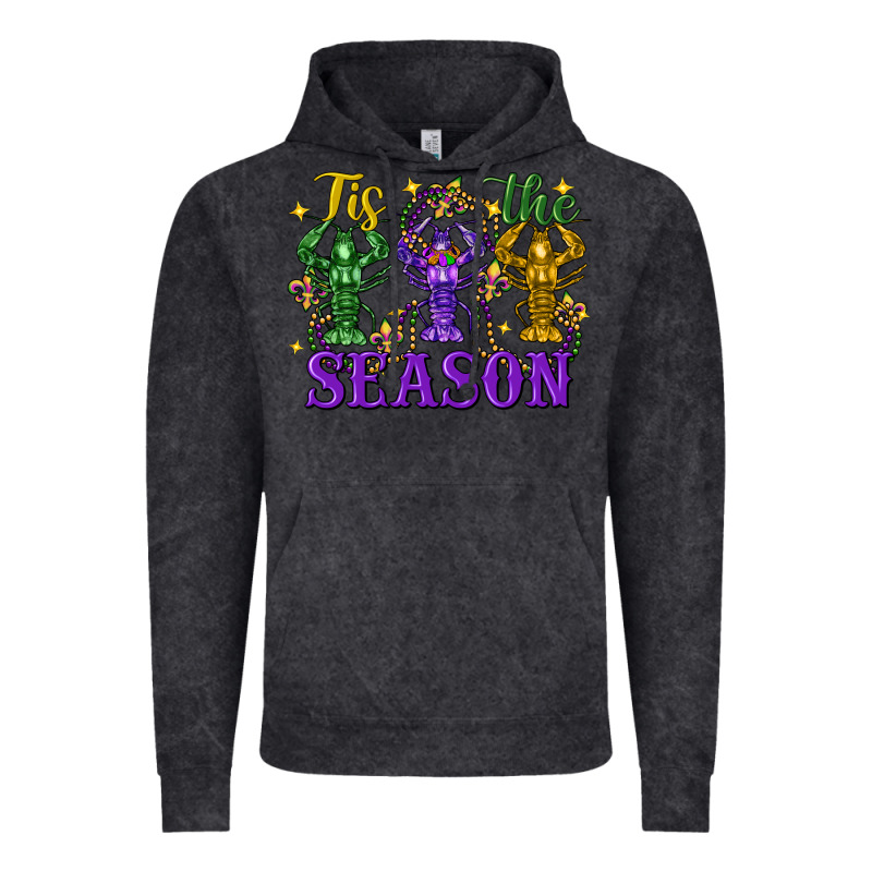 Tis The Season Crawfish Mardi Gras Vintage Hoodie by FaDigitalArtStudio | Teevron